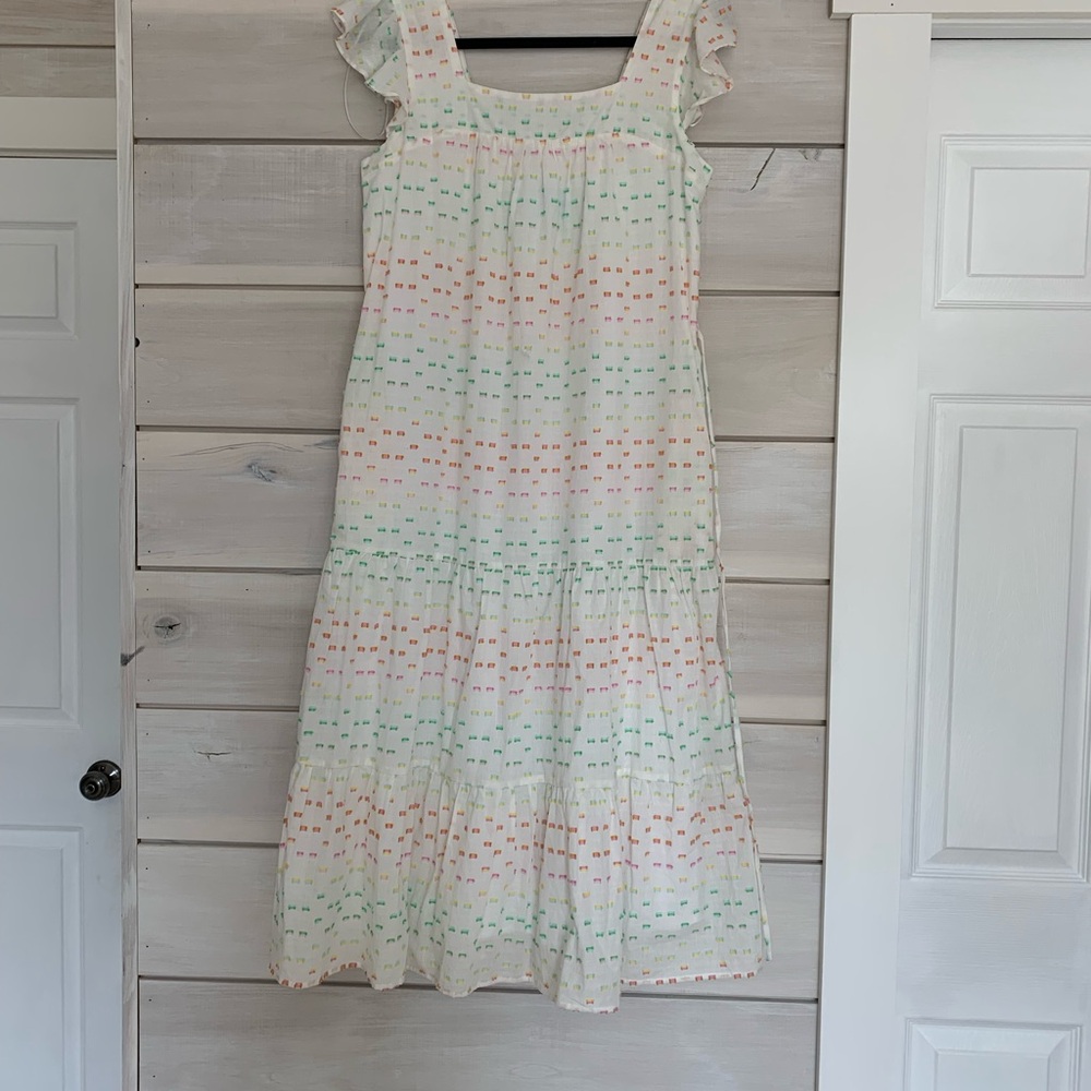 Draper James RSVP midi white cotton dress EEUC size Small - Picture 2 of 7